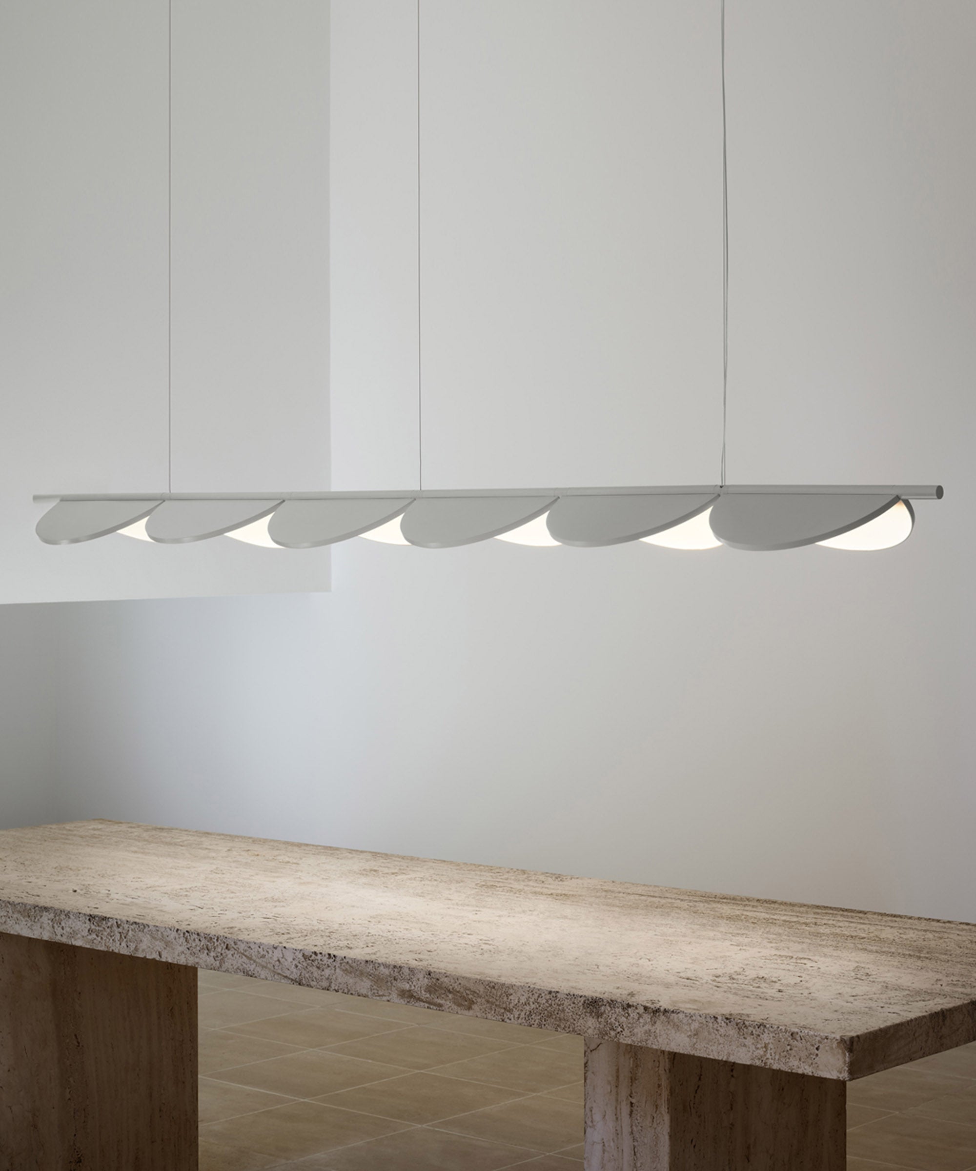 Almendra Linear Suspension Lamp by Flos | Luxury Lighting | TRNK