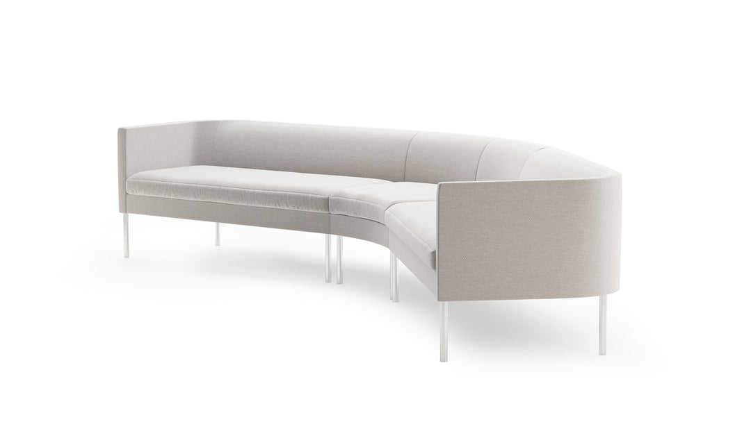 Arc V-Sectional with Tube Legs