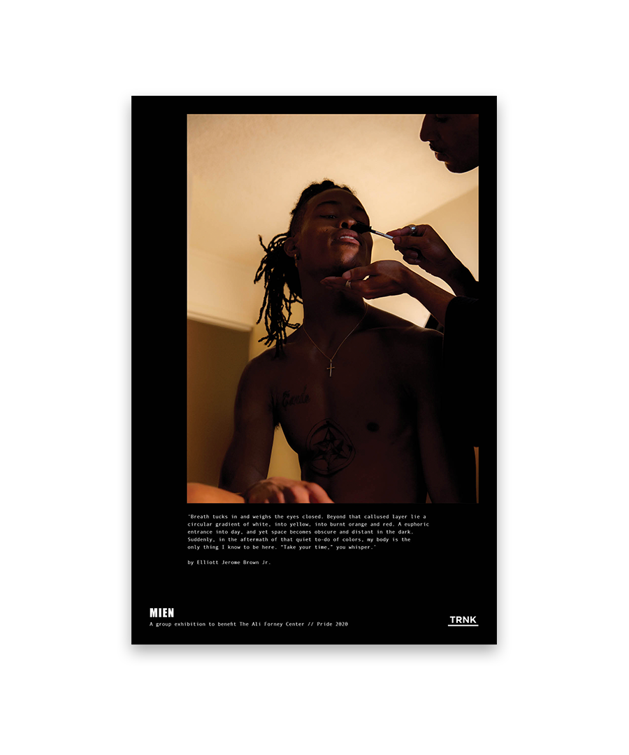 'Breath tucks in and weighs the eyes closed...' Poster Print by Elliott Jerome Brown Jr.
