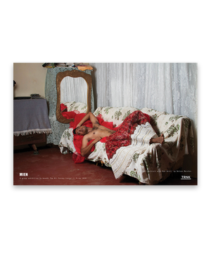 'Self Portrait with Red Skirt' Poster Print by Nelson Morales